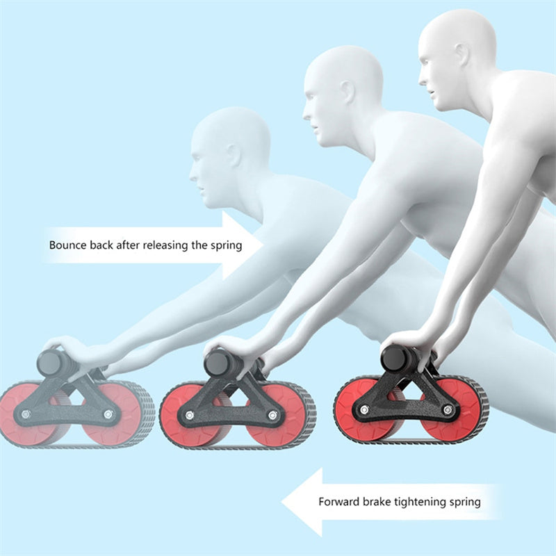 Rebound Double Wheel Ab Roller – Core & Waist Trainer for Home Gym Workouts
