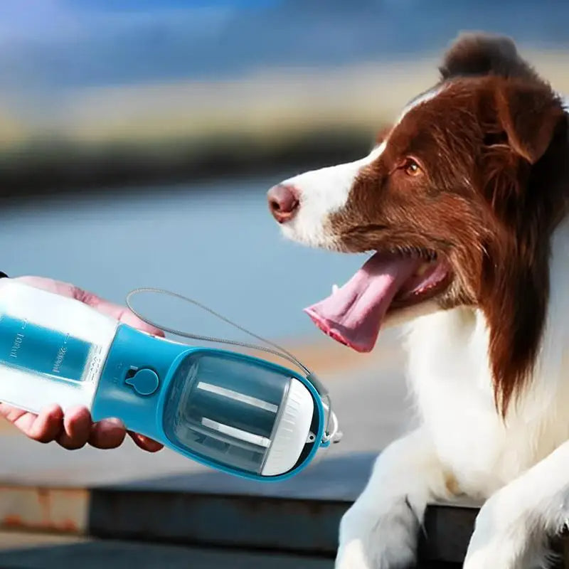 Dog Water Cup Drinking Food Garbage Bag Three-in-one Multi-functional Pet Cups
