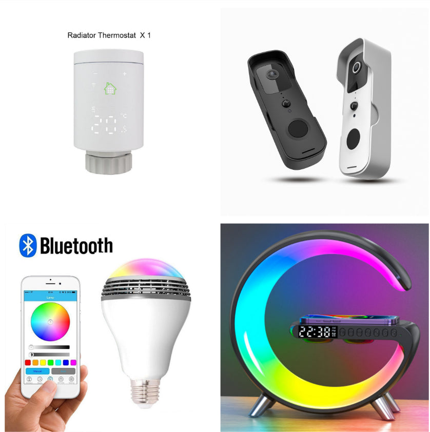 New Intelligent G Shaped LED Lamp Bluetooth Speaker