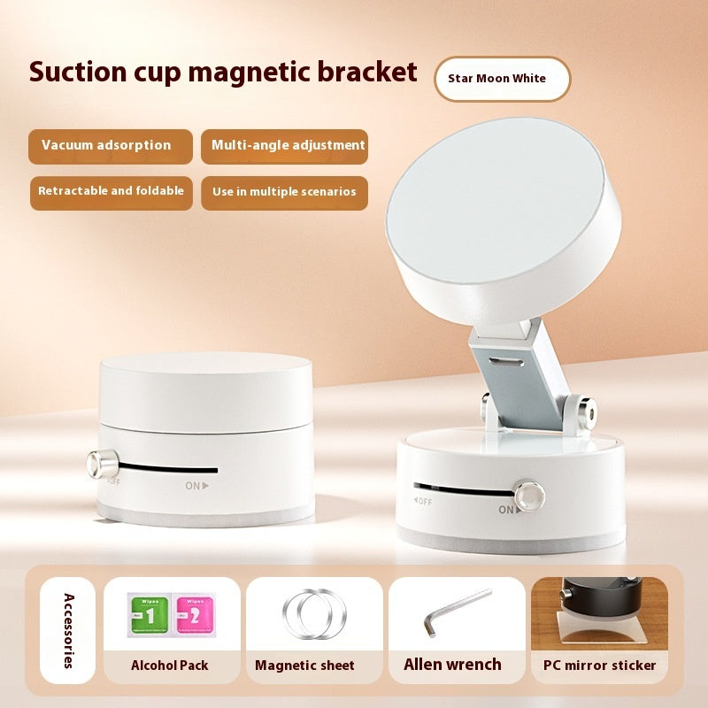 Foldable Magnetic Vacuum Car Phone Holder & Suction Cup For Smart Phone