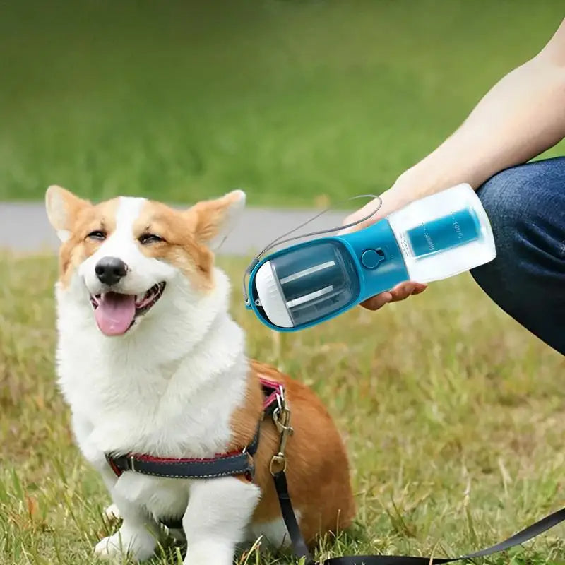 Dog Water Cup Drinking Food Garbage Bag Three-in-one Multi-functional Pet Cups