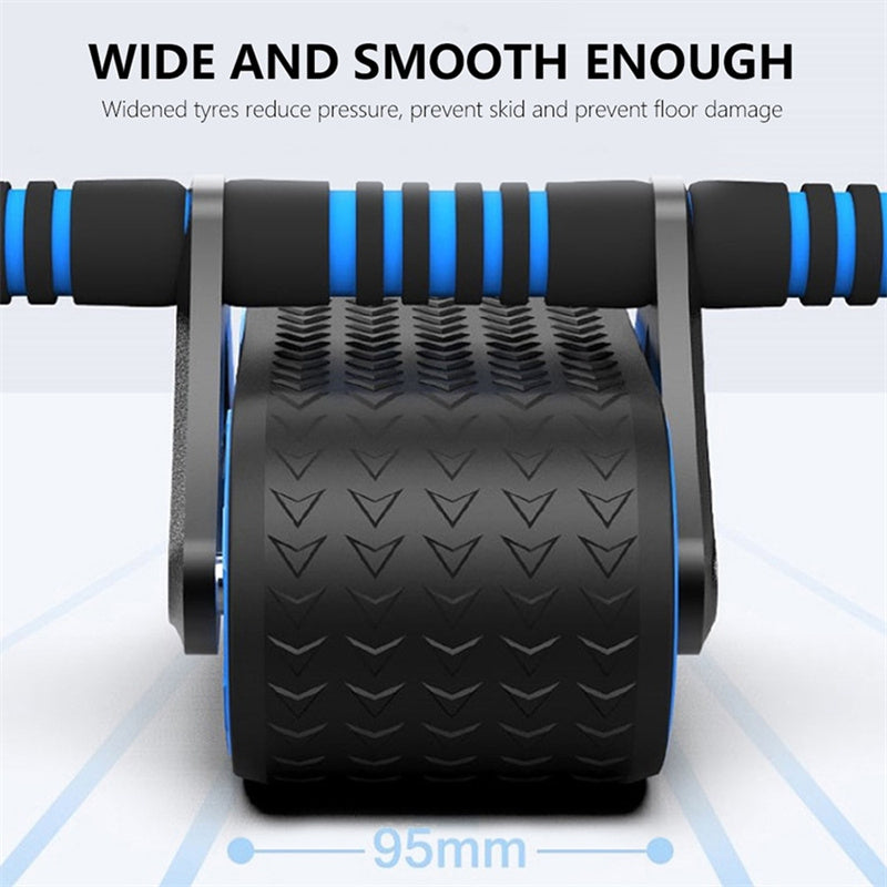 Rebound Double Wheel Ab Roller – Core & Waist Trainer for Home Gym Workouts