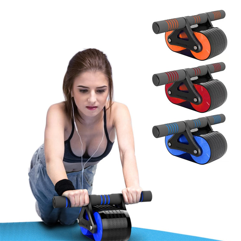Rebound Double Wheel Ab Roller – Core & Waist Trainer for Home Gym Workouts