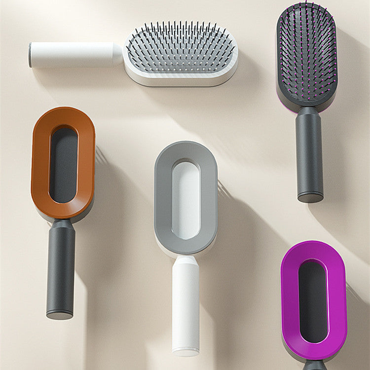 Self Cleaning Hair Brush For Women & Massage Scalp Comb Anti-Static Hairbrush