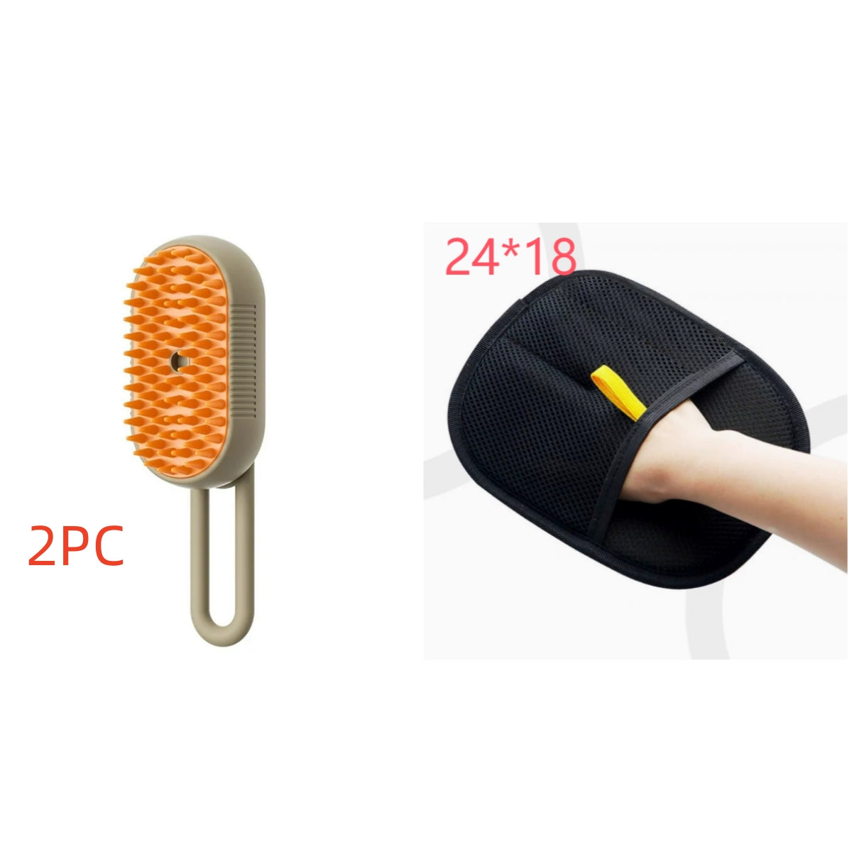 3-in-1 Electric Steam Pet Grooming Brush for Cats & Dogs