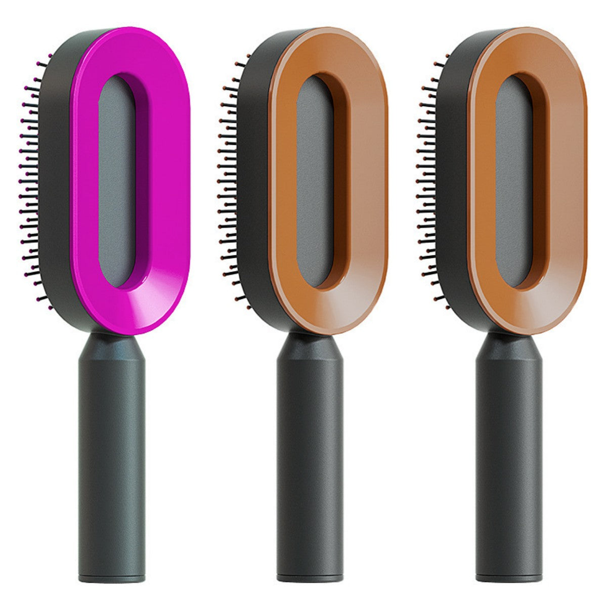 Self Cleaning Hair Brush For Women & Massage Scalp Comb Anti-Static Hairbrush
