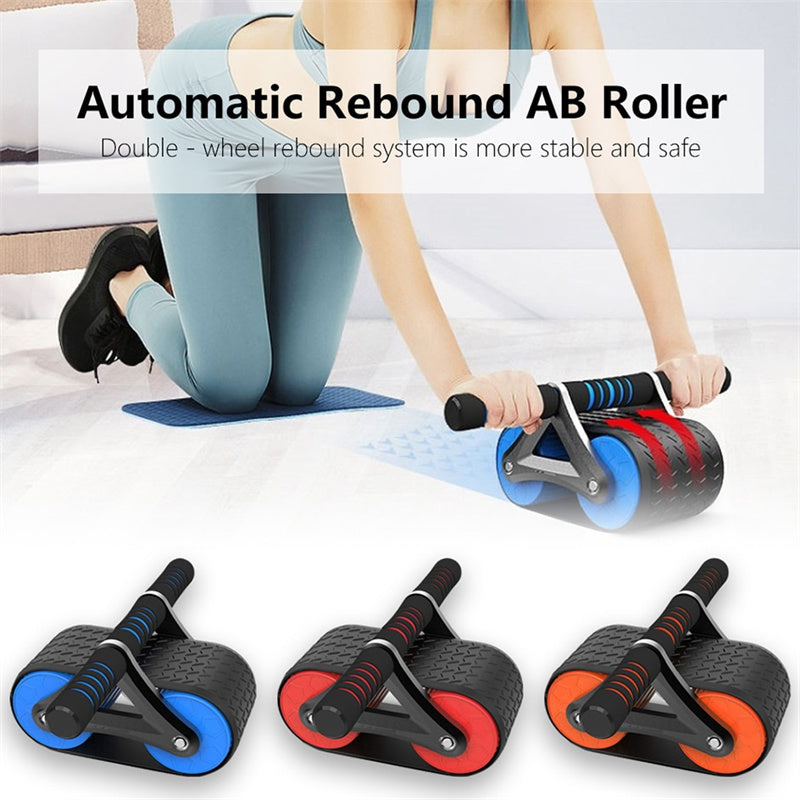 Rebound Double Wheel Ab Roller – Core & Waist Trainer for Home Gym Workouts