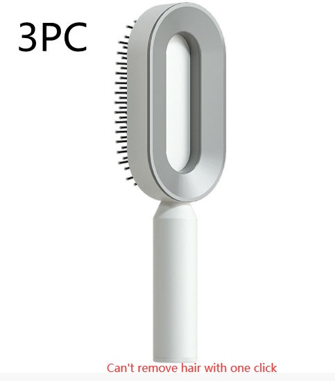 Self Cleaning Hair Brush For Women & Massage Scalp Comb Anti-Static Hairbrush