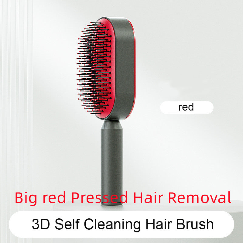Self Cleaning Hair Brush For Women & Massage Scalp Comb Anti-Static Hairbrush