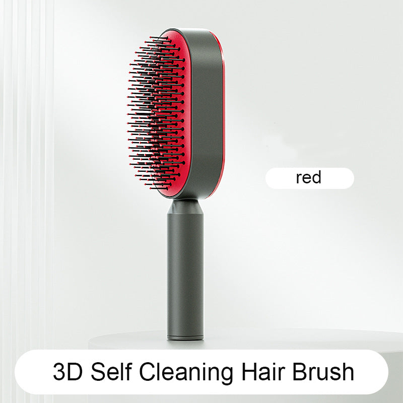 Self Cleaning Hair Brush For Women & Massage Scalp Comb Anti-Static Hairbrush