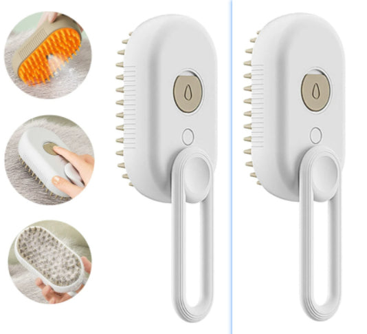 3-in-1 Electric Steam Pet Grooming Brush for Cats & Dogs